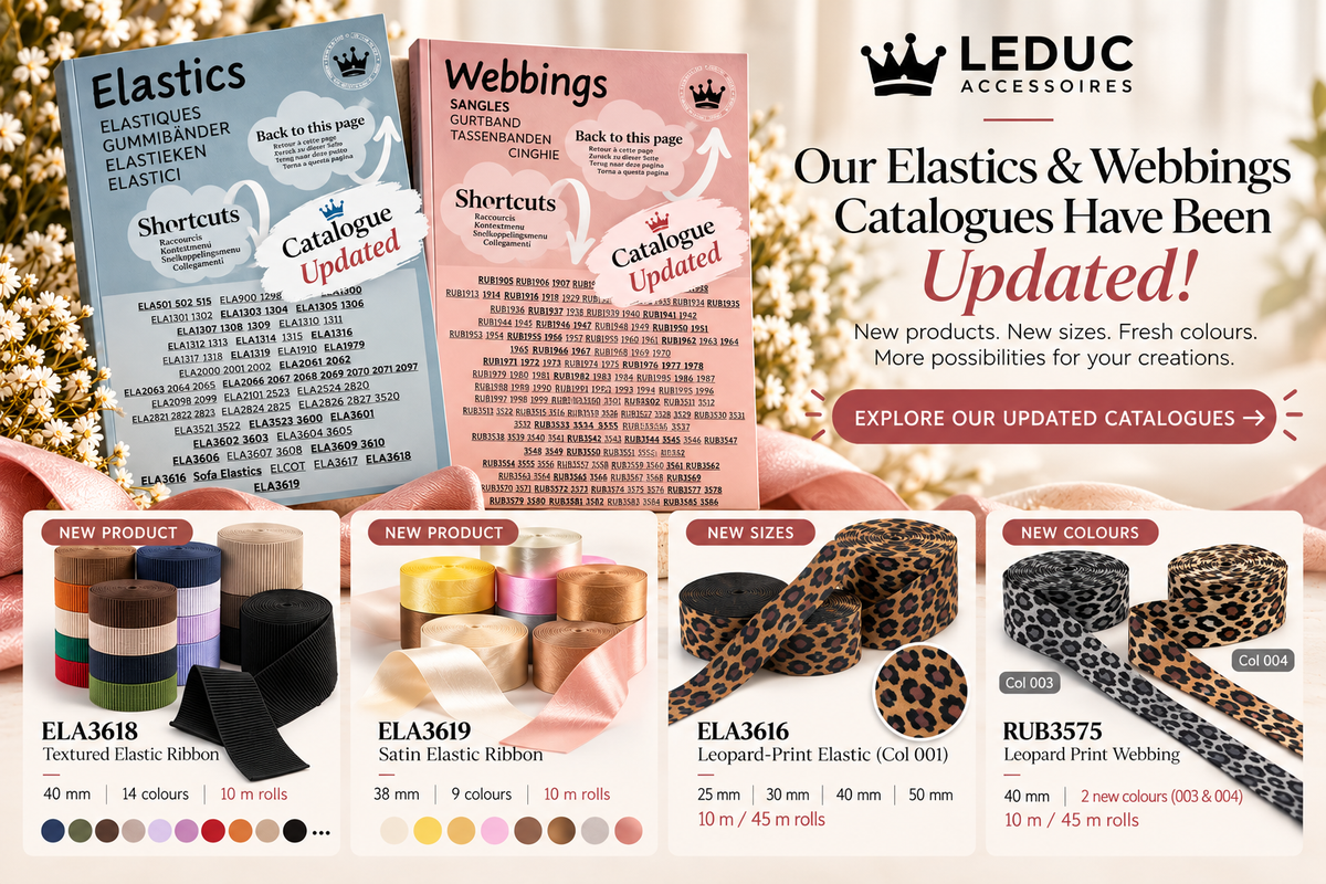 Our Elastics & Webbings Catalogues Have Been Updated!