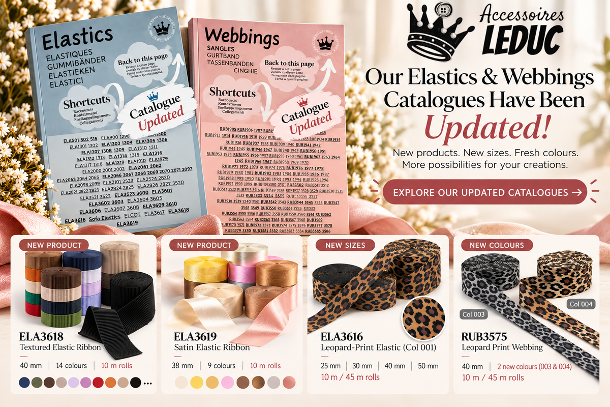 Our Elastics & Webbings Catalogues Have Been Updated!